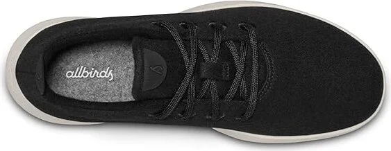 Allbirds Wool Runner Men's Shoes True Black (Cream) : 9 D - Medium - Image 2