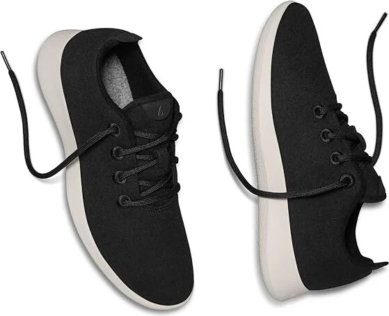 Allbirds Wool Runner Men's Shoes True Black (Cream) : 9 D - Medium - Image 3