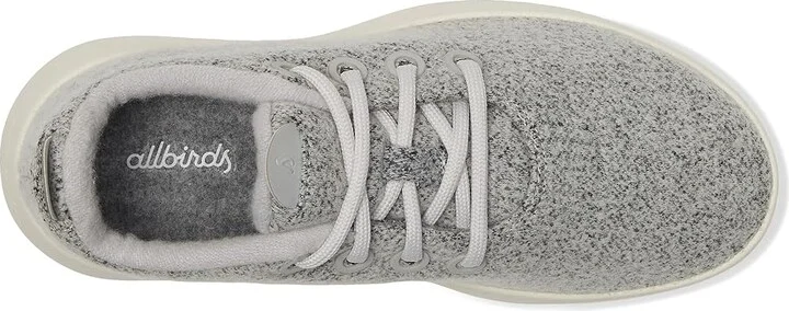 Allbirds Wool Runner Mizzle Women's Shoes Light Grey (Natural White) : 5 B - Medium - Image 2