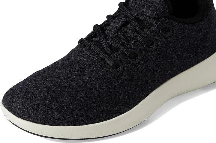 Allbirds Wool Runner Mizzle Women's Shoes Natural Black (Natural White) : 6 B - Medium - Image 7