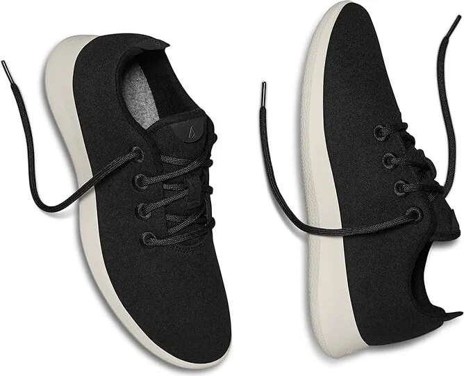 Allbirds Wool Runner Women's Shoes True Black (Cream) : 8 B - Medium - Image 3