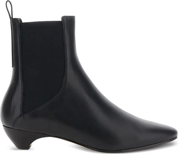 Allegra elasticated-panel pointed-toe boots