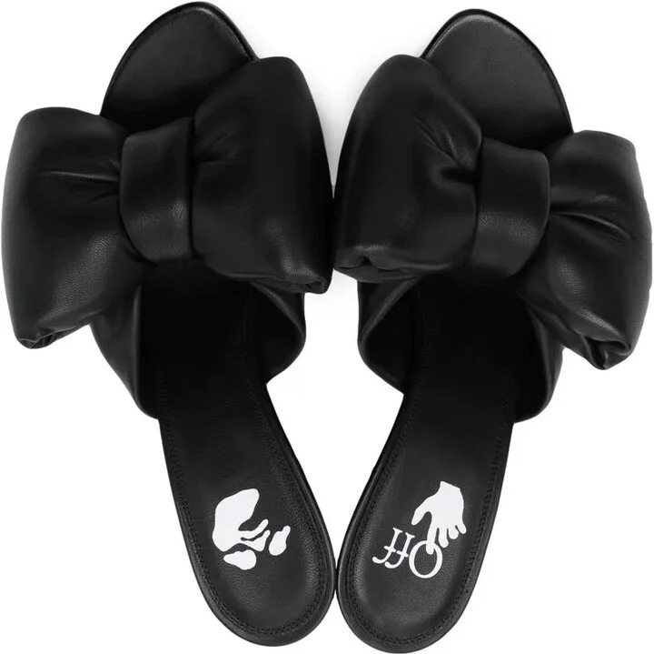 Allen Bow metal heel mules - Image 4