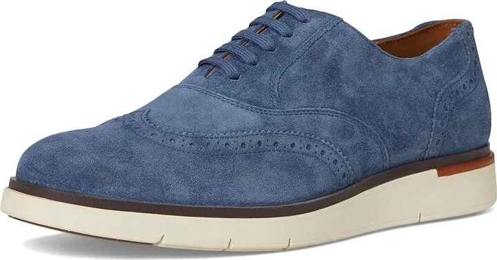 Allen Edmonds Carson Wing Oxford Shoes Men's Shoes Denim Suede : 8.5 D (M), Leather - Image 5