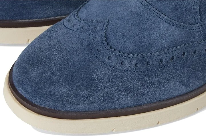 Allen Edmonds Carson Wing Oxford Shoes Men's Shoes Denim Suede : 8.5 D (M), Leather - Image 7