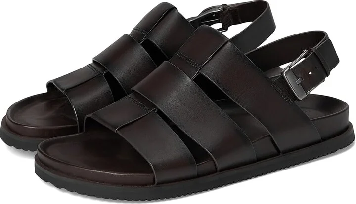 Allen Edmonds Damien Fisherman Sandals Men's Sandals Espresso Leather : 8.5 D (M), Suede