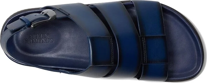 Allen Edmonds Damien Fisherman Sandals Men's Sandals Navy Leather : 10 D (M), Suede - Image 2