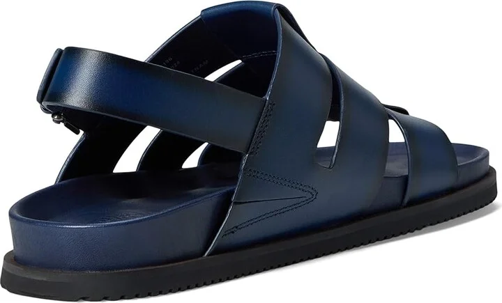 Allen Edmonds Damien Fisherman Sandals Men's Sandals Navy Leather : 10 D (M), Suede - Image 4