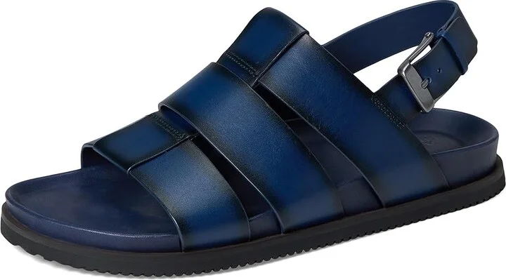 Allen Edmonds Damien Fisherman Sandals Men's Sandals Navy Leather : 10 D (M), Suede - Image 5