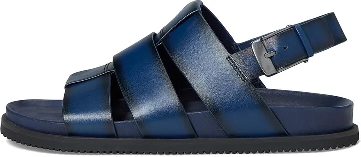 Allen Edmonds Damien Fisherman Sandals Men's Sandals Navy Leather : 10 D (M), Suede - Image 6