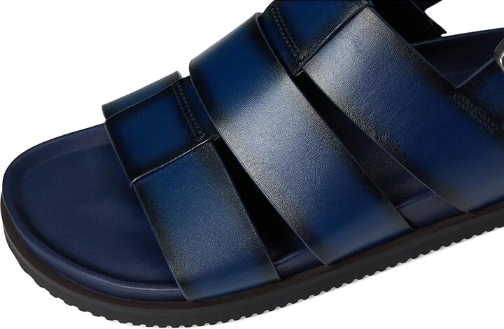 Allen Edmonds Damien Fisherman Sandals Men's Sandals Navy Leather : 10 D (M), Suede - Image 7