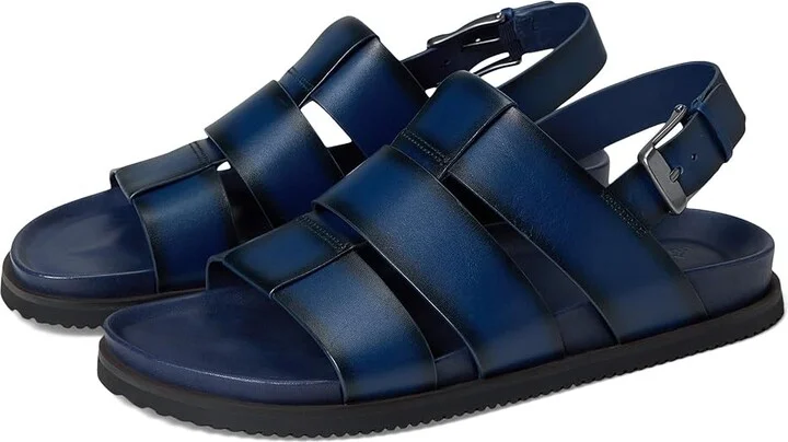 Allen Edmonds Damien Fisherman Sandals Men's Sandals Navy Leather : 10 D (M), Suede