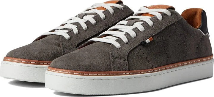 Allen Edmonds Men's Alpha Lace-Up Sneaker Dark Grey Suede 9 D