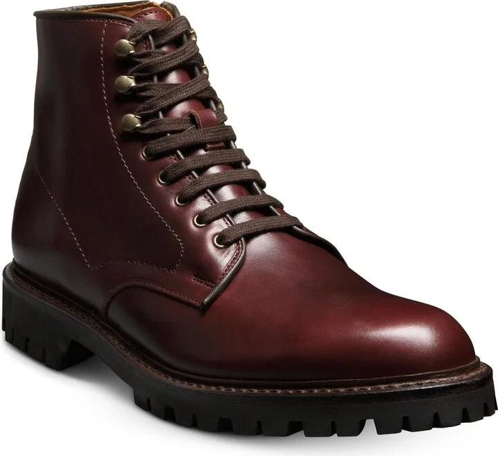 Allen Edmonds Mens Higgins Mill Weatherproof Zip Boot Burgundy 7 D