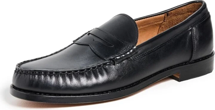 Allen Edmonds Mens Newman Penny Loafers Black 8 D