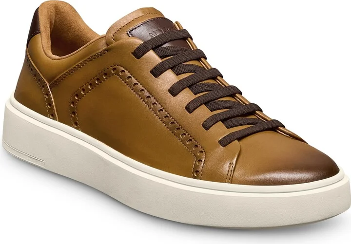 Allen Edmonds Men's Oliver Sneaker Walnut Brogue 10.5 D
