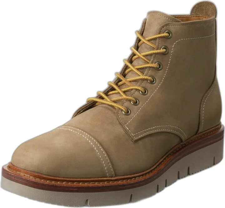 Allen Edmonds Mens Park City Lace Up Weatherproof Boot Tan Nubuck 11.5 D