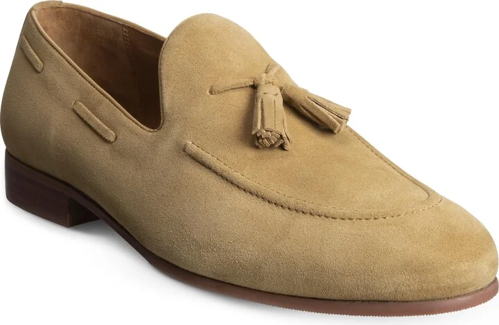 Allen Edmonds Mens Presley Slip On Tassel Loafer Ochre Leather 8.5 D