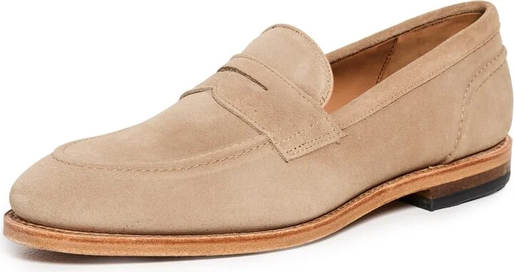 Allen Edmonds Men's Randolph 2.0 Loafer Bone Suede 10 D