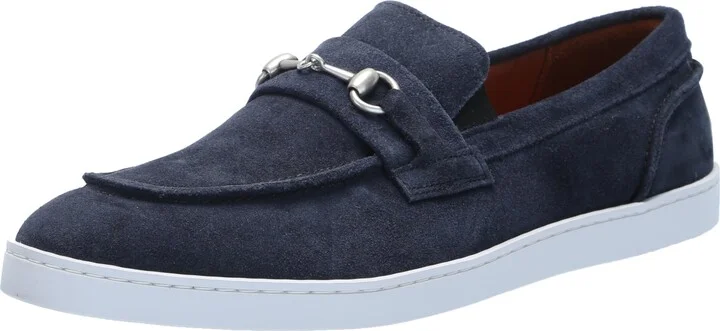 Allen Edmonds Mens Randolph Bit Sneaker Navy Leather 10.5 D