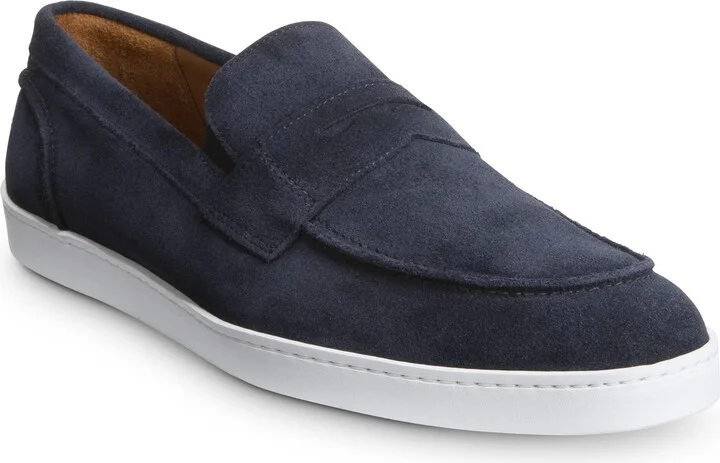 Allen Edmonds Men's Randolph Slip On Leather Penny Loafer Navy 10.5 D