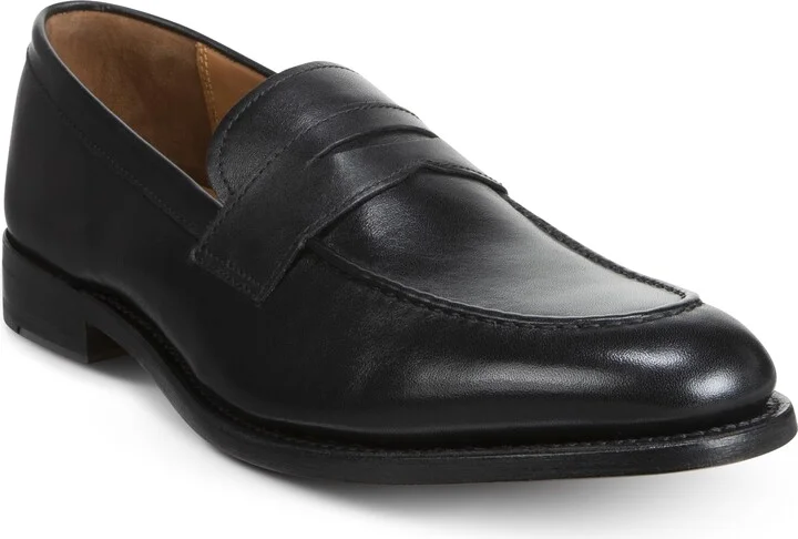 Allen Edmonds Mens Shelby Penny Loafer Black Leather 11 D