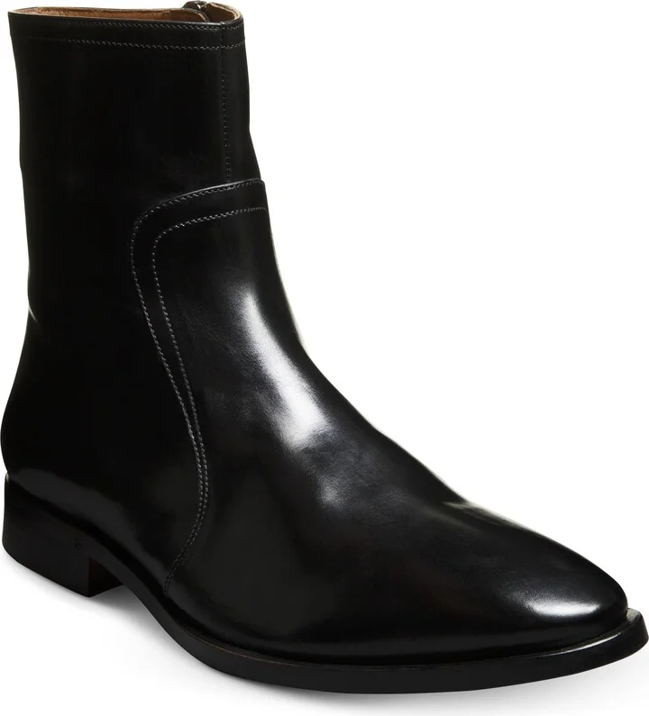 Allen Edmonds Mens Sienna Zip Up Boot Black Leather 11.5 D