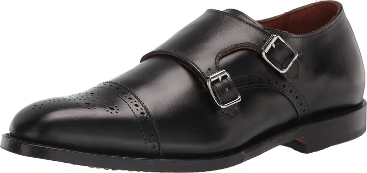 Allen Edmonds Mens St.John's Monk-Strap Loafer Black 8 D