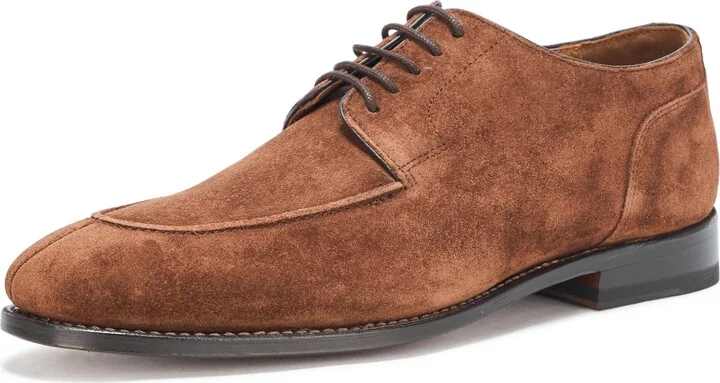 Allen Edmonds Mens Watson Lace Up Derby Dress Shoe Polo Brown Suede 8 D