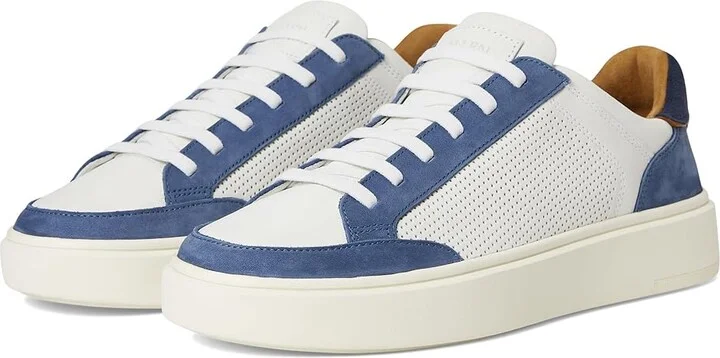 Allen Edmonds Oliver-1 Court Inspired Shoes Men's Shoes Denim Leather Mix : 10.5 D (M)