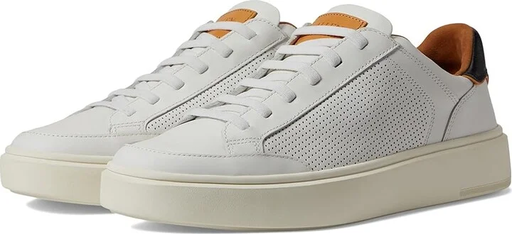 Allen Edmonds Oliver Stretch Lace Slip-On Sneaker Men's Shoes White : 10 D (M), Leather