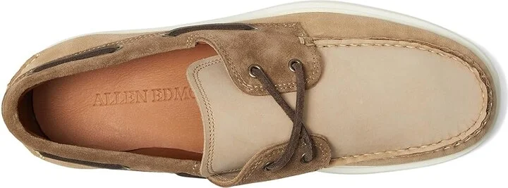 Allen Edmonds Panama Boat Shoes Men's Slip on Shoes Bone/Tobacco Leather : 11.5 D (M), Leather/Suede - Image 2