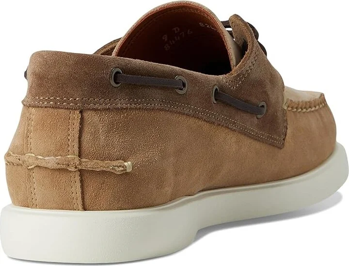 Allen Edmonds Panama Boat Shoes Men's Slip on Shoes Bone/Tobacco Leather : 11.5 D (M), Leather/Suede - Image 4