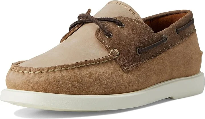 Allen Edmonds Panama Boat Shoes Men's Slip on Shoes Bone/Tobacco Leather : 11.5 D (M), Leather/Suede - Image 5