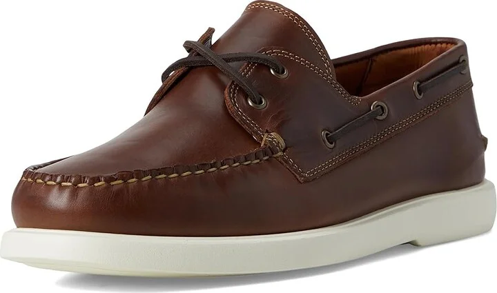 Allen Edmonds Panama Boat Shoes Men's Slip on Shoes Natural Brown Leather : 9.5 D (M), Leather/Suede - Image 5