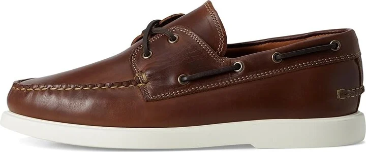 Allen Edmonds Panama Boat Shoes Men's Slip on Shoes Natural Brown Leather : 9.5 D (M), Leather/Suede - Image 6