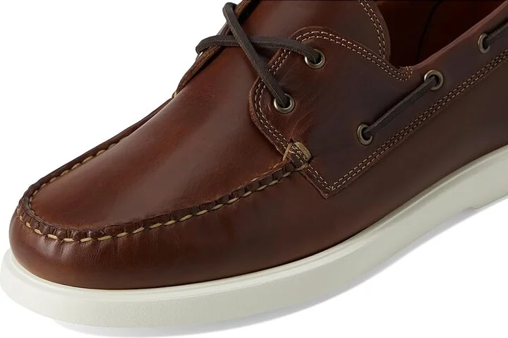 Allen Edmonds Panama Boat Shoes Men's Slip on Shoes Natural Brown Leather : 9.5 D (M), Leather/Suede - Image 7