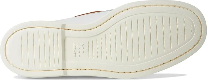 Allen Edmonds Panama Boat Shoes Men's Slip on Shoes White Leather : 12 D (M), Leather/Suede - Image 3