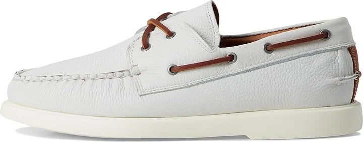 Allen Edmonds Panama Boat Shoes Men's Slip on Shoes White Leather : 12 D (M), Leather/Suede - Image 6