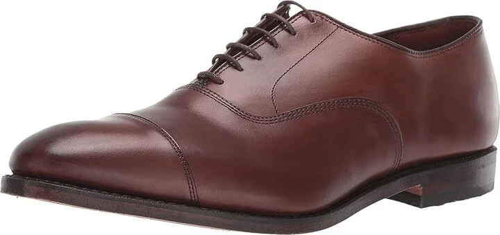 Allen Edmonds Park Avenue Oxford Men's Lace Up Cap Toe Shoes Coffee : 7.5 D (M), Leather - Image 2