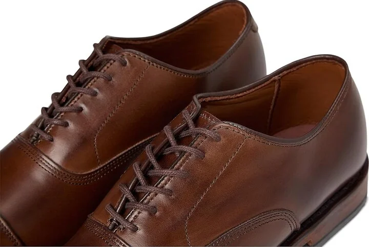 Allen Edmonds Park Avenue Oxford Men's Lace Up Cap Toe Shoes Coffee : 7.5 D (M), Leather - Image 8