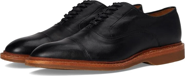 Allen Edmonds Park Verse Oxford Shoes Men's Shoes Black Leather 1 : 12 D (M), Suede