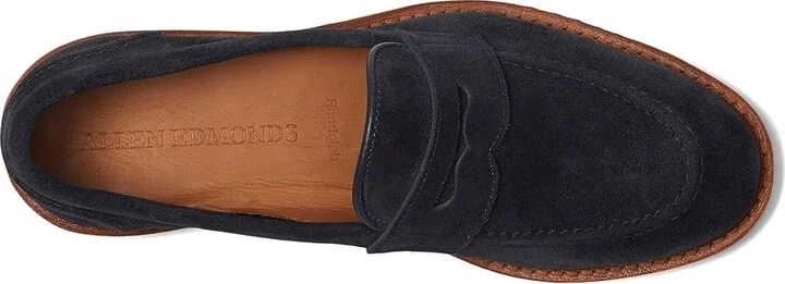 Allen Edmonds Rand Verse Loafer/Moc Shoes Men's Shoes Navy Suede : 8.5 D (M), Leather - Image 2