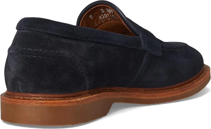 Allen Edmonds Rand Verse Loafer/Moc Shoes Men's Shoes Navy Suede : 8.5 D (M), Leather - Image 4