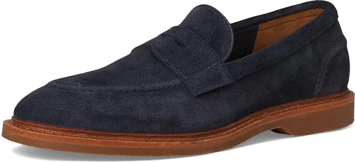 Allen Edmonds Rand Verse Loafer/Moc Shoes Men's Shoes Navy Suede : 8.5 D (M), Leather - Image 5