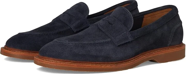 Allen Edmonds Rand Verse Loafer/Moc Shoes Men's Shoes Navy Suede : 8.5 D (M), Leather