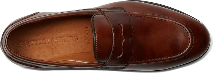 Allen Edmonds Randolph2.0 Penny Loafers Men's Lace Up Wing Tip Shoes Brown Museum Leather : 10 D (M) - Image 2