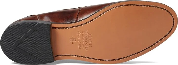 Allen Edmonds Randolph2.0 Penny Loafers Men's Lace Up Wing Tip Shoes Brown Museum Leather : 10 D (M) - Image 3
