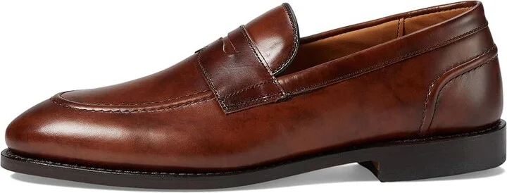 Allen Edmonds Randolph2.0 Penny Loafers Men's Lace Up Wing Tip Shoes Brown Museum Leather : 10 D (M) - Image 6