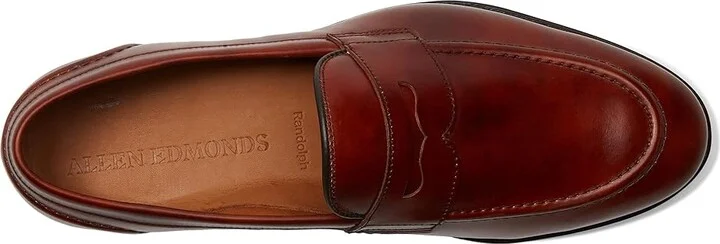 Allen Edmonds Randolph2.0 Penny Loafers Men's Lace Up Wing Tip Shoes Chili Museum Leather : 9 3E - Image 2